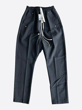 Rick Owens Black Wool Bela Pants